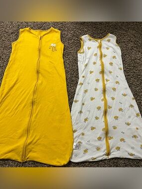 Yellow Bee Sleep Sack Set - Bee Pattern
